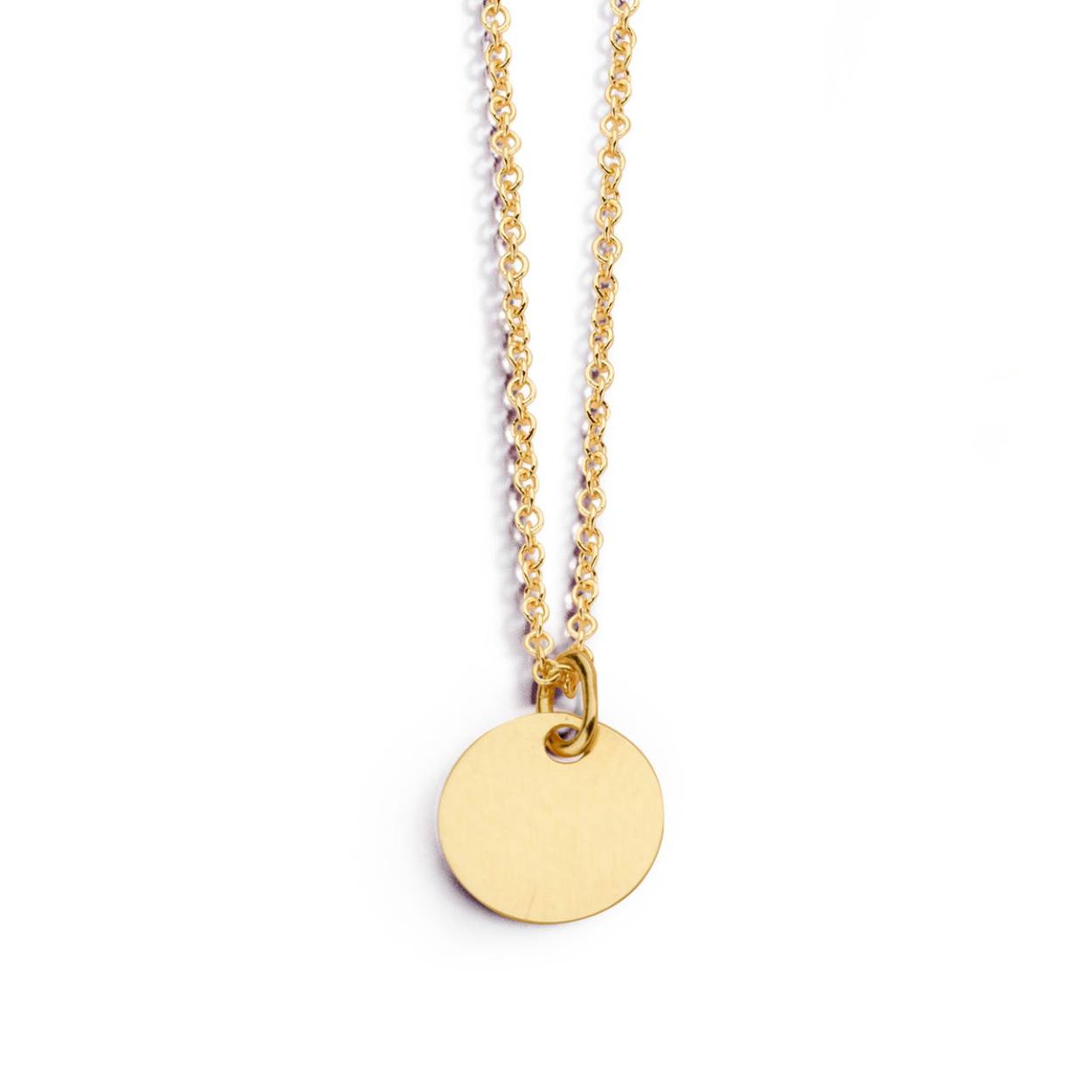 Naiomy Gold ketting met graveerplaatje goud 18k - 42cm
