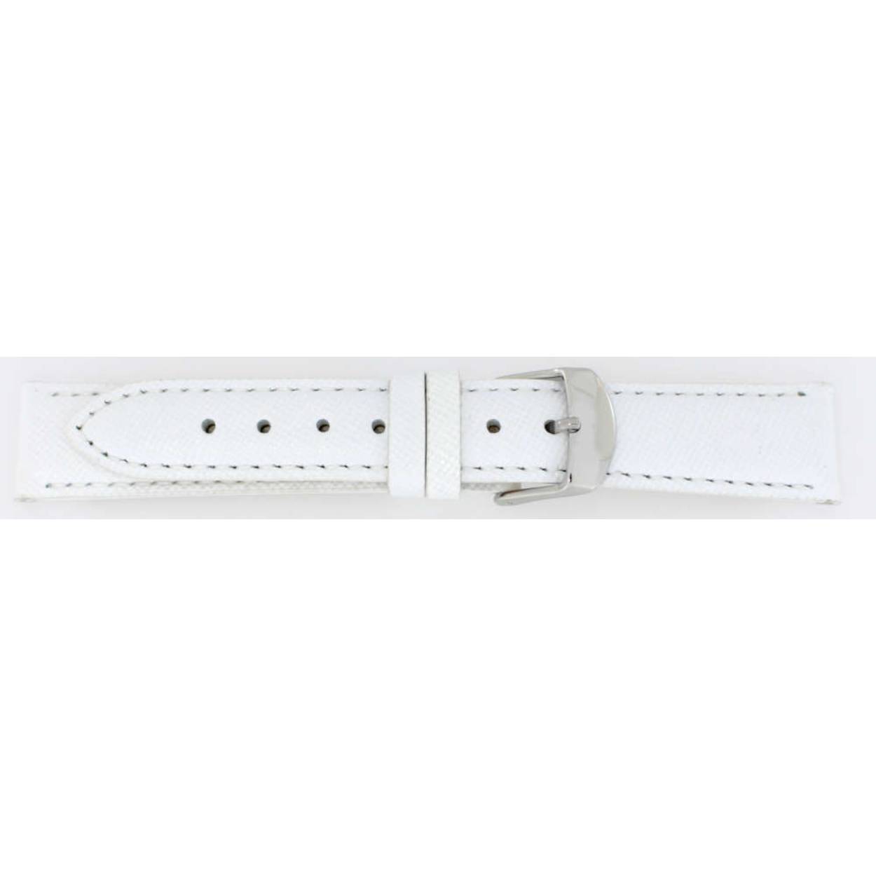 Horlogeband leder 140 wit 14mm
