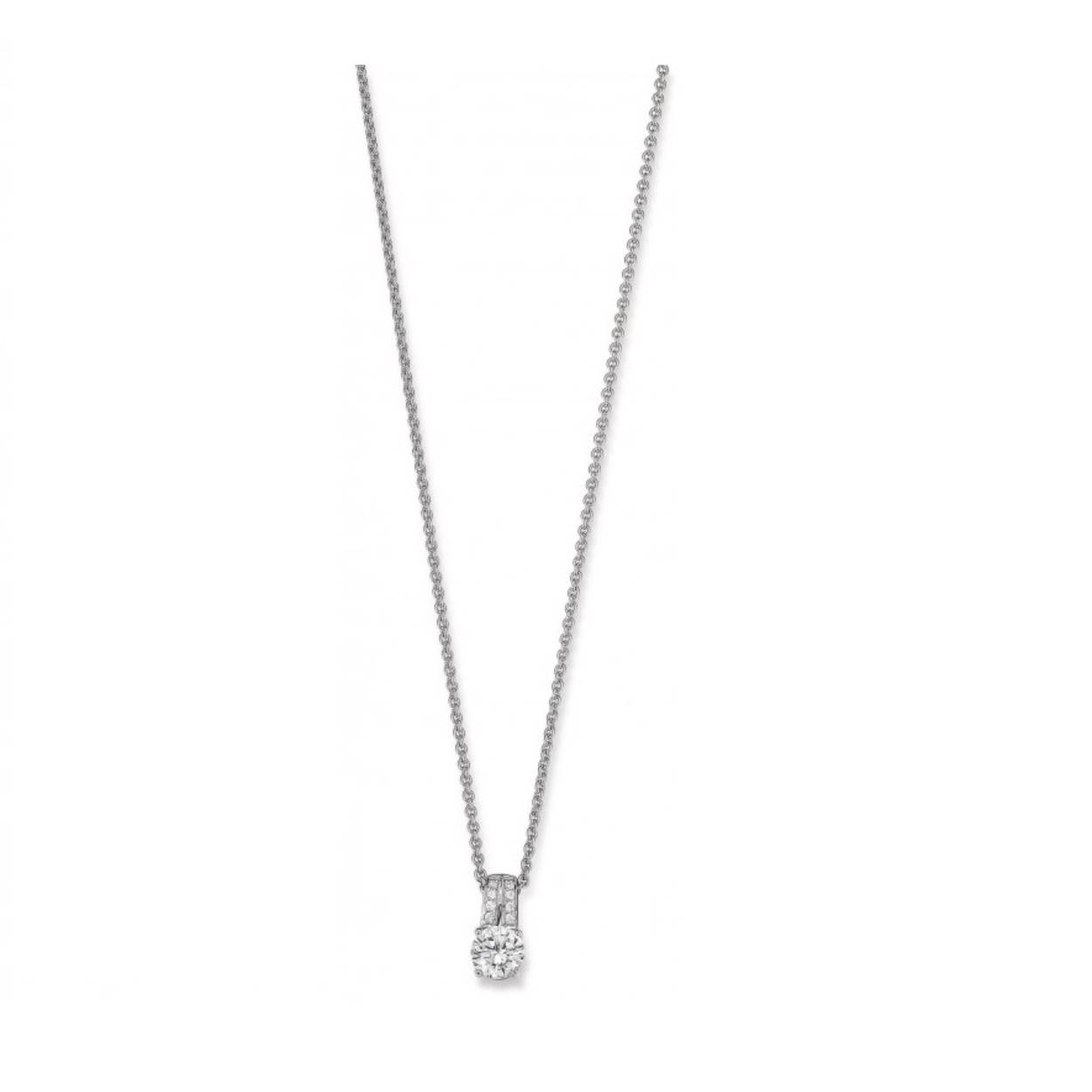 Deze prachtige collier met hanger van Viventy is bezet met zirkonia. 
