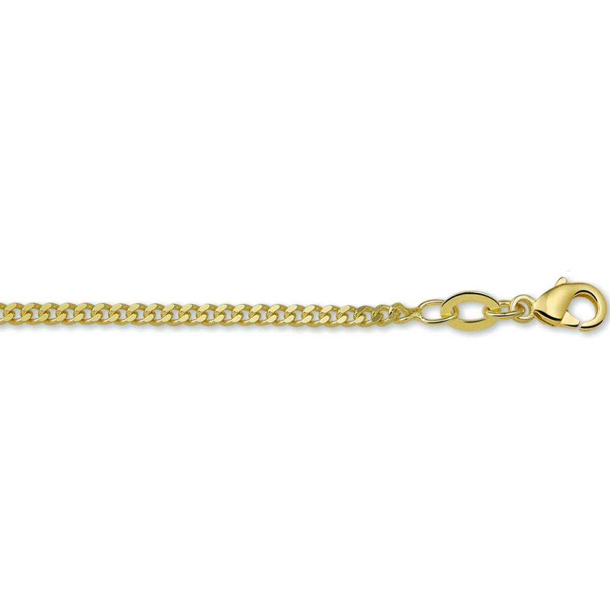 Doublé collier gourmette 2,1 mm