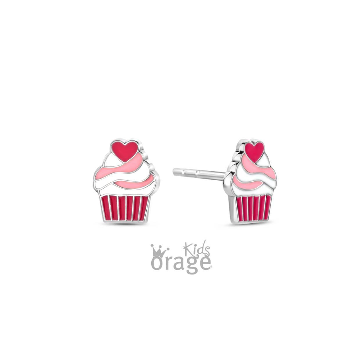 Orage Kids Oorstekers cupcakes - K2741