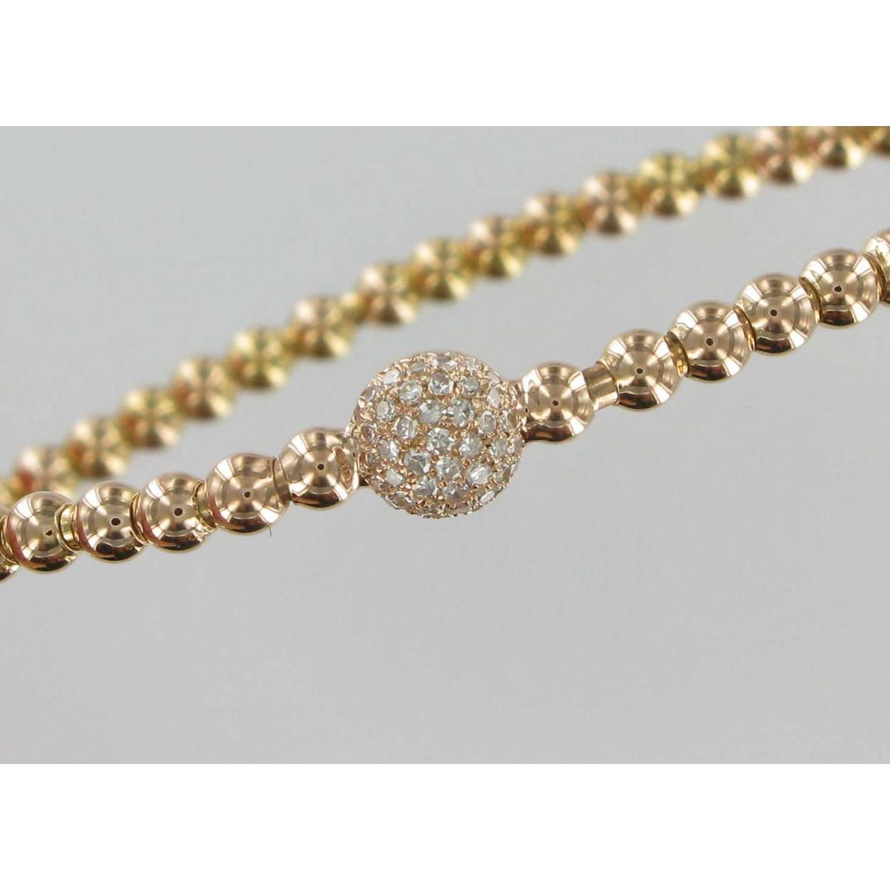 Armband rg stretch diamant 0.17ct