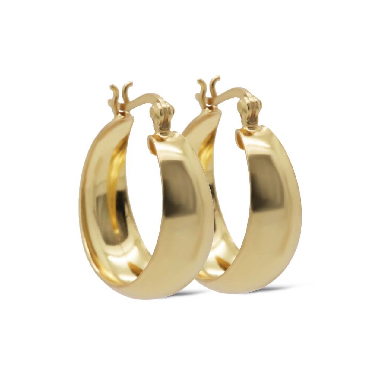 Karma Jewelry Hinged Hoops MR BIG 22MM Goldplated