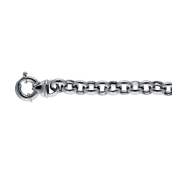 Collier Jasseron zilver 12mm, lengte 50cm