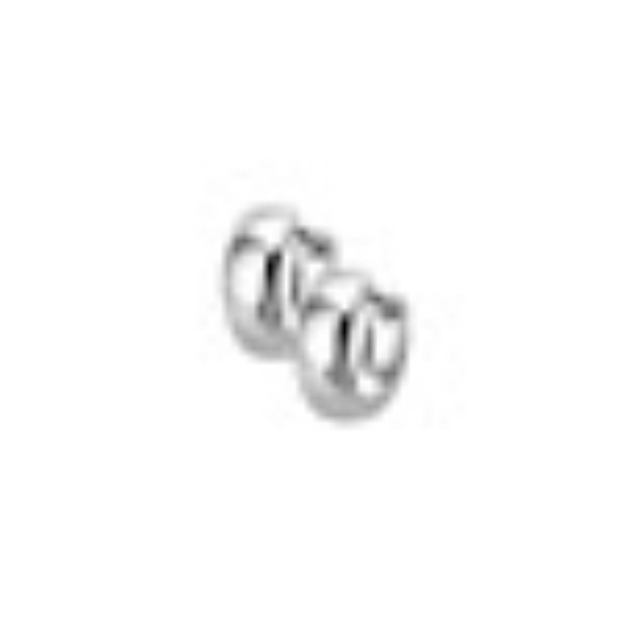 14k witgouden klapcreool