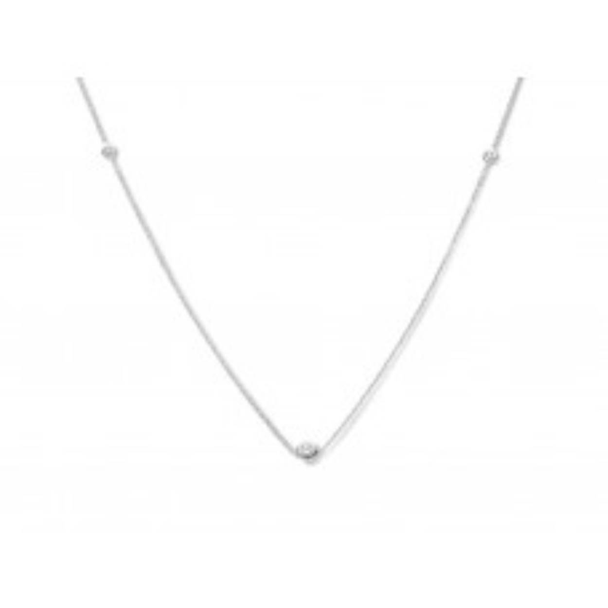 You & me Collier wit goud 18k briljant