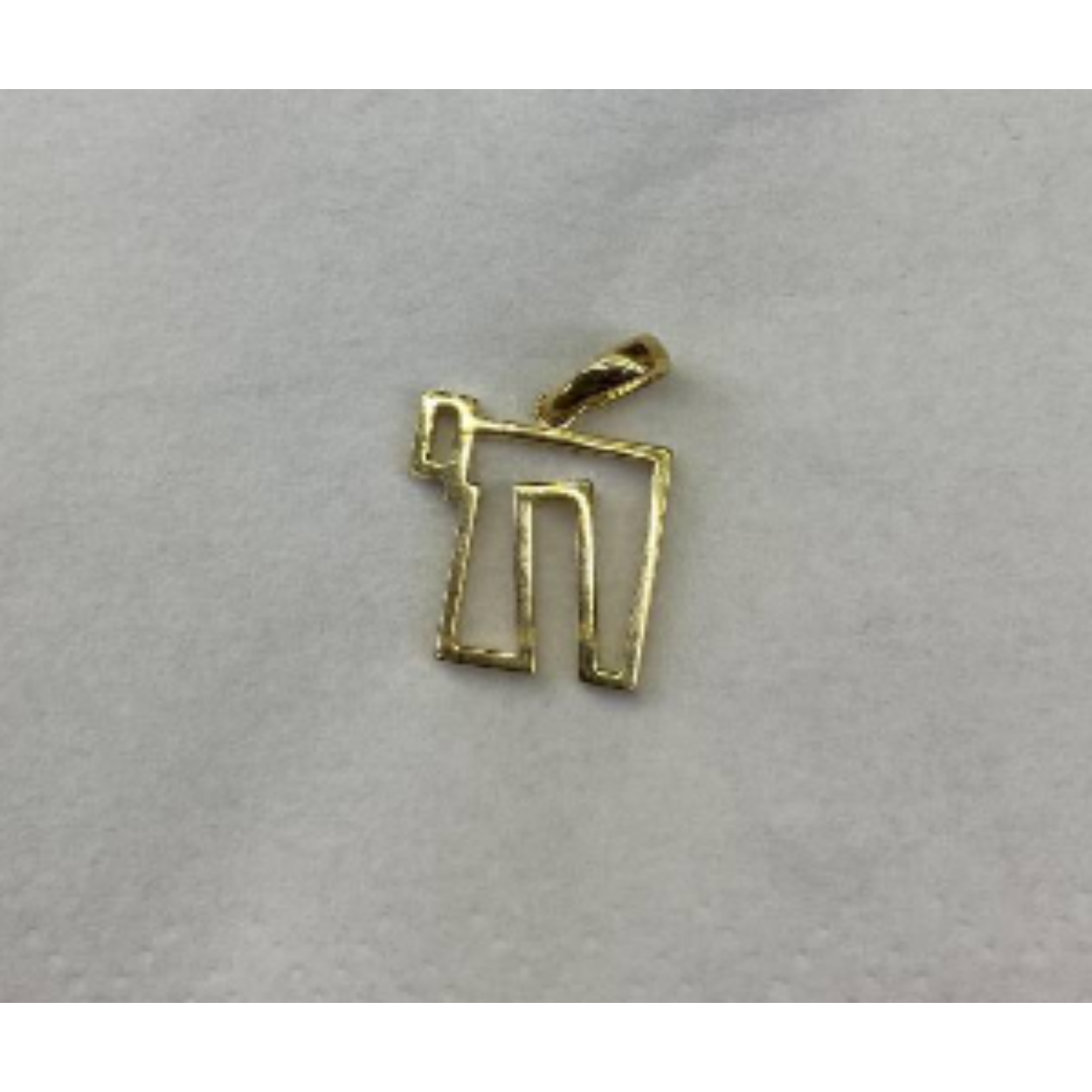 14 Karaat geel gouden fantasie hanger 