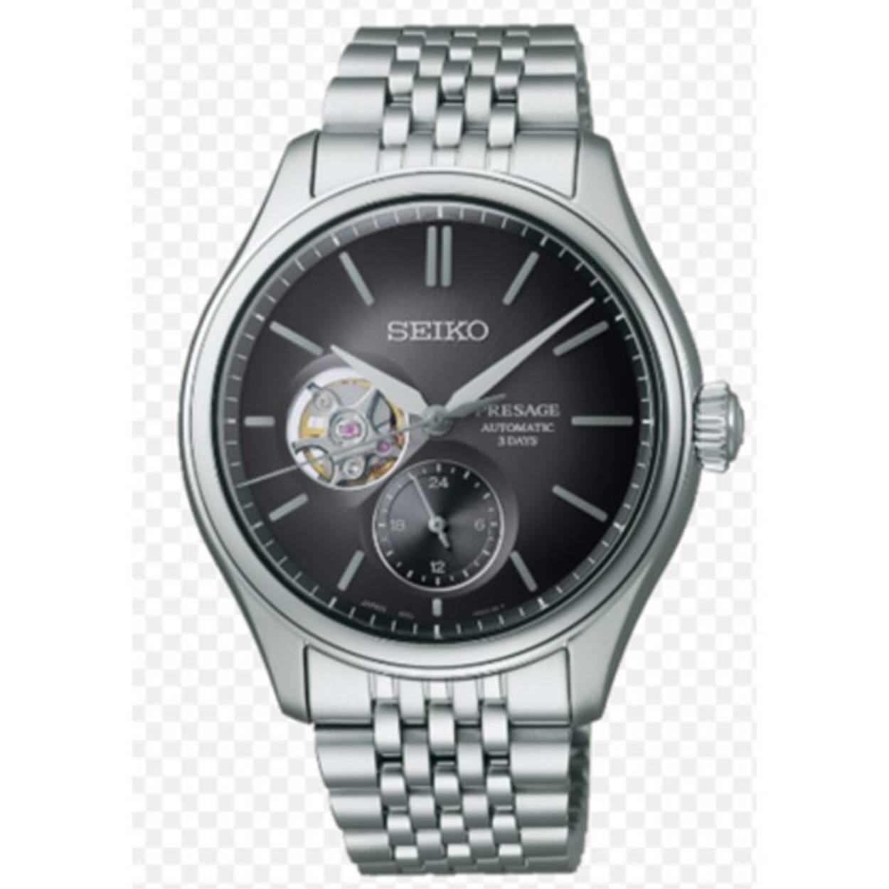 Seiko - SPB471J1

 Dit Seiko (pre-order) Presage herenhorloge is bekend onder Seiko-referentienummer SPB471J1 en daarnaast onder het EAN: 4954628253354. Het horloge heeft een mechanisch uurwerk met automatische opwindfunctie dat geplaatst is in een edelstalen kast. Op de zwarte wijzerplaat is analoge tijdsweergave zichtbaar. Aan de kast zit een staal- of zilverkleurige stalen horlogeband met een vouwsluiting.

Het mechanisch uurwerk met automatische opwindfunctie biedt u alleen de tijd als tijdfunctie(s). De ronde horlogekast is 100m waterdicht en voorzien van een saffierglas.