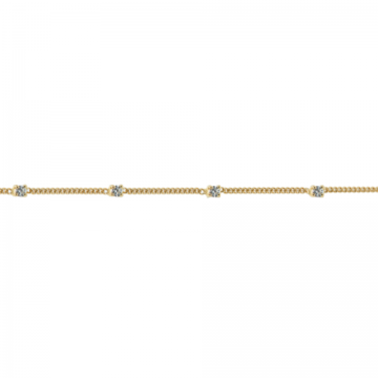 zilveren Karma armband, Tiny Sparkles Goldplated