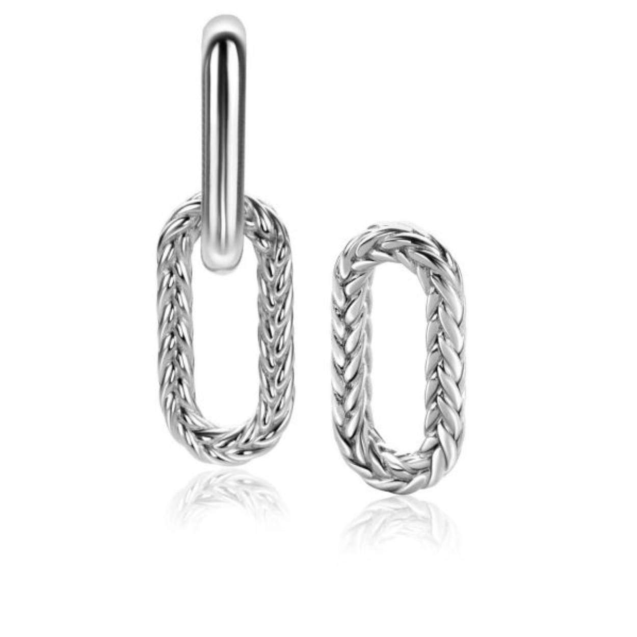 ZINZI zilveren oorbedels in ovale vorm (20mm), bewerkt met touweffect. Hang deze oorbedels sierlijk aan je zilveren ZINZI oorringen. De oorringen zijn niet bij de prijs inbegrepen. Vervaardigd van eerste gehalte zilver (925) en voorzien van een extra rodiumlaag voor een langdurige glans.