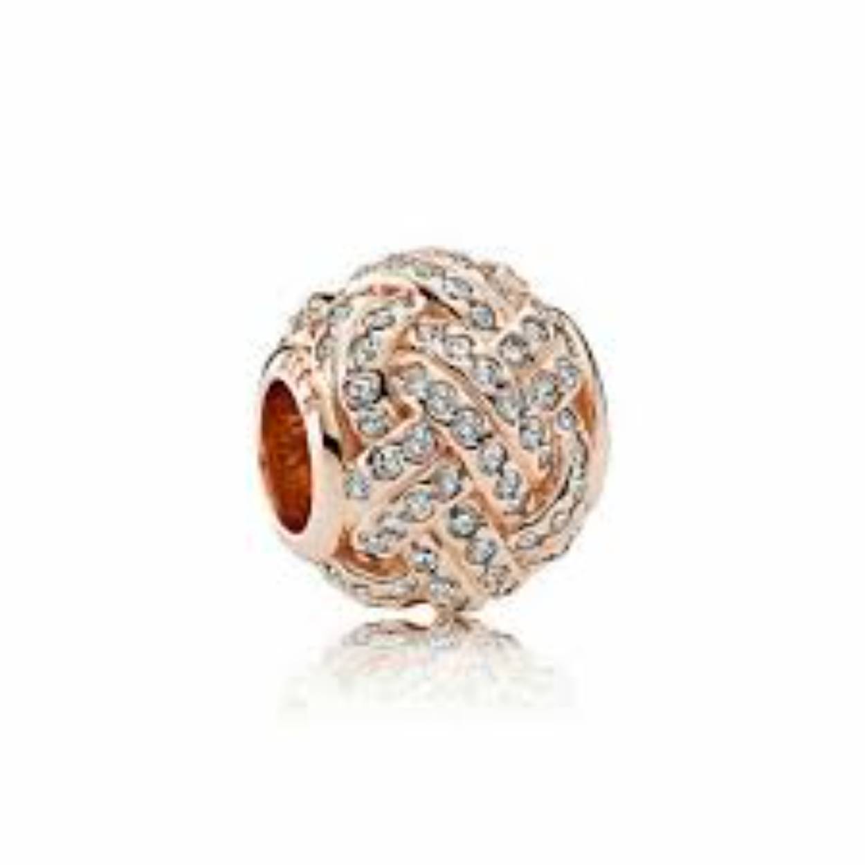 pandora charm knot rose zirkonia
