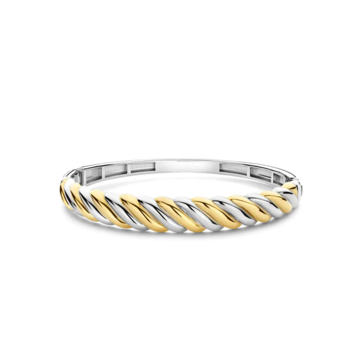 Zilver vergulde bangle 