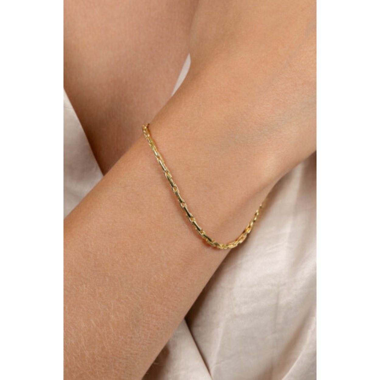 zilver vergulde armband