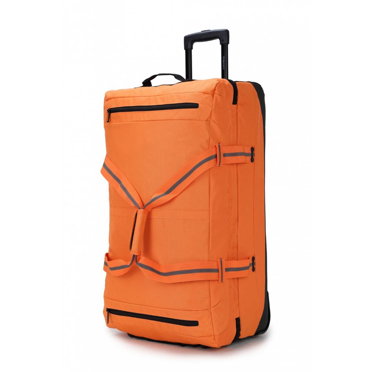 Deze Decent Sport-Line reistas van 78 cm met wielen in oranje/grijs heeft een ruim hoofdcompartiment, verstelbare trekstang, twee wielen en handige handvatten voor gemakkelijk vervoer. De tas is ideaal voor sportieve reizigers en weekendjes weg. Draag hem gemakkelijk over de schouder met de verstelbare en afneembare schouderband. Een trendy en praktische reistas voor al jouw avonturen!
Serie: SPORT-LINE
Soort koffer: Zachte koffer
Materiaal: Polyester
Aantal wielen: 2
Buiten afmeting: 78X40X33CM
Inhoud: 95 Liter