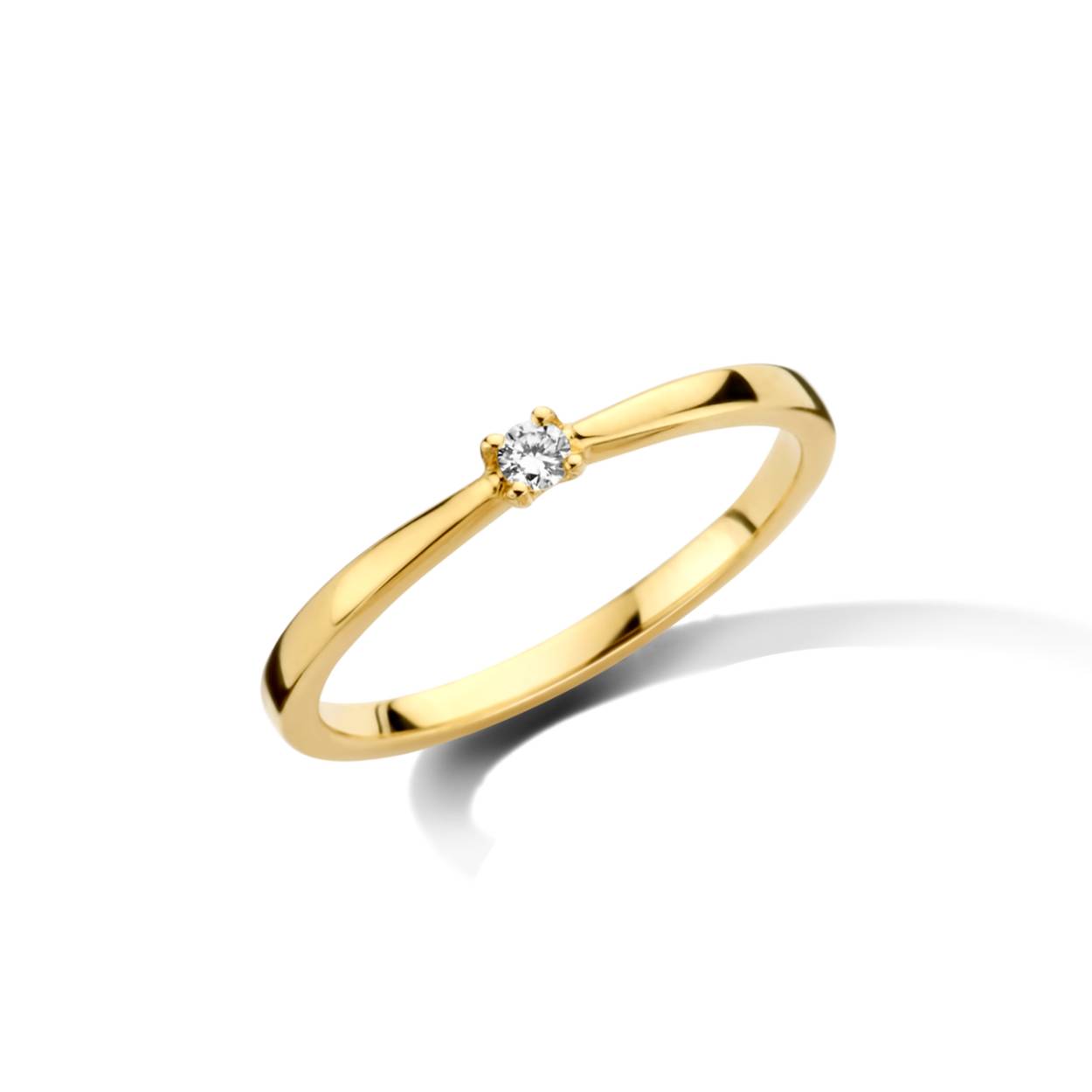 verlovingsring GG 18kt 0.04ct brilj
