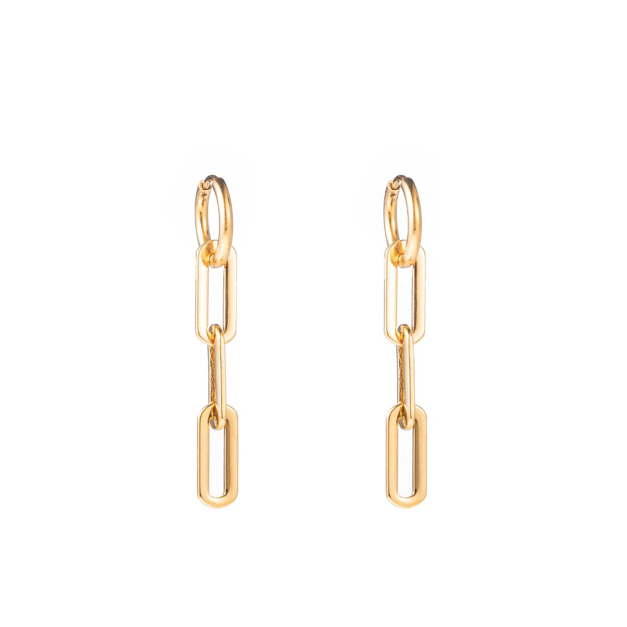 Go Dutch Oorbellen enamel chain link