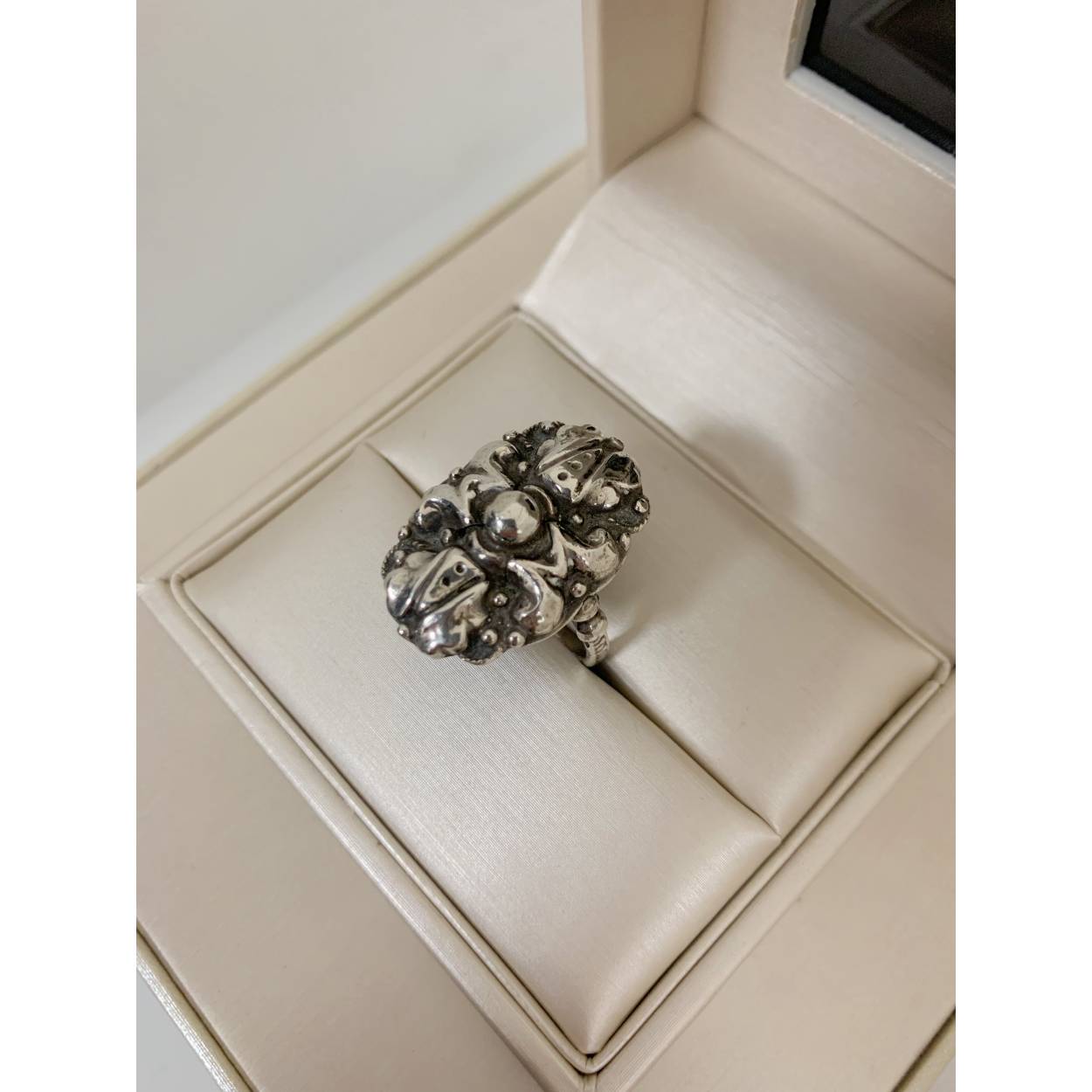 VINTAGE zilveren ring - ornament
