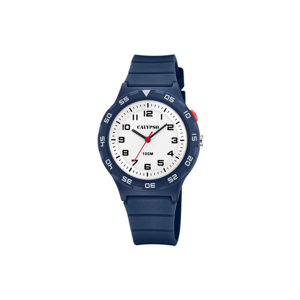 calypso kinderuurwerk blauw met rubberen band