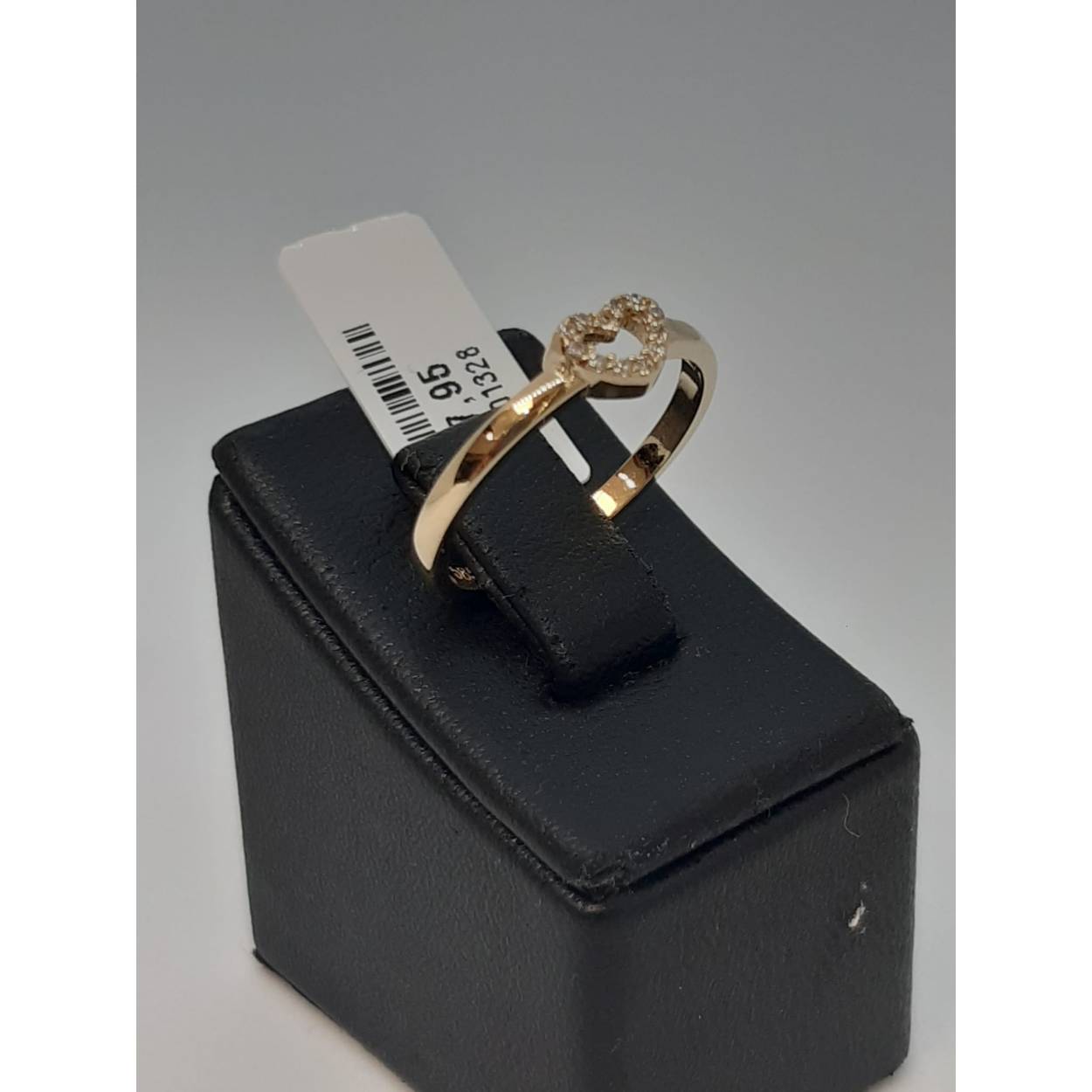 gouden ring 14 k met stenen