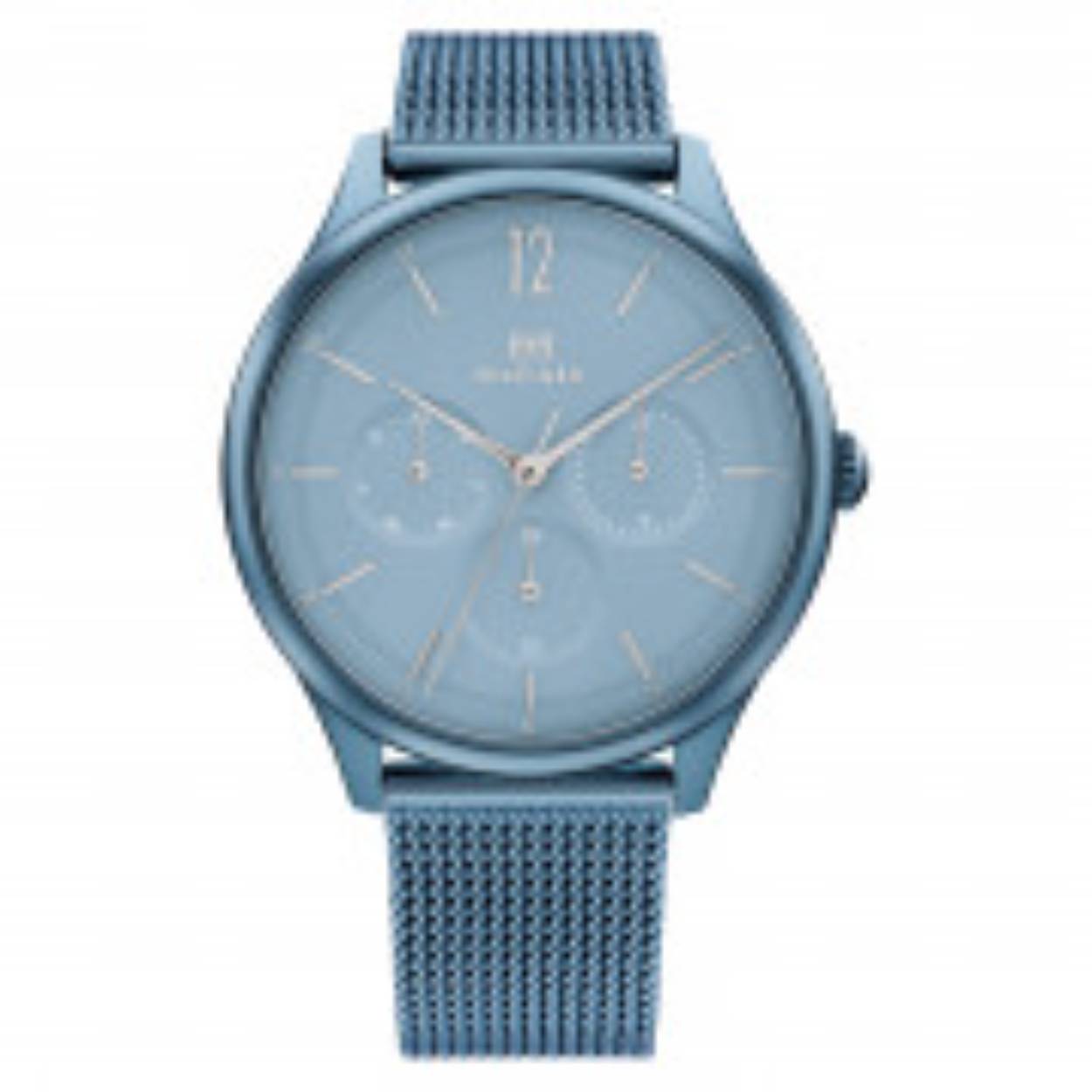 Tommy Hilfiger TH1782459 Horloge Dames Staal Band Milanees Blauw 38mm
Dit unieke horloge van Tommy Hilfiger met artikelnr. TH1782459 is een multifunctioneel horloge. Het stalen dameshorloge heeft een ronde lichtblauwe kast met een lichtblauwe wijzerplaat met lichtblauwe accenten en een dag datum en 24-uurs aanduiding. Aan de kast zit een stalen lichtblauwe milanese band. Het stijlvolle horloge heeft een mineraalglas een doorsnee van 38mm en is 3 ATM.   

Het merk: 
Sinds de lancering van het merk in 1985 is Tommy Hilfiger wereldwijd bekend geworden als pionier van de klassieke Amerikaanse coole stijl. Ge�nspireerd door de iconische popcultuur en het Amerikaanse erfgoed. De dames en herencollectie van dit seizoen bestaan uit minimalistische silhouetten en rustieke lederen details. De herenhorlogecollectie biedt iconische uurwerken met roestvrijstalen lederen en siliconen banden.

Specificaties:
- Mineraalglas
- Ronde kast 38mm
- Stalen lichtblauwe horlogekast
- Lichtblauwe wijzerplaat
- Lichtblauwe milanese band
- 3 ATM