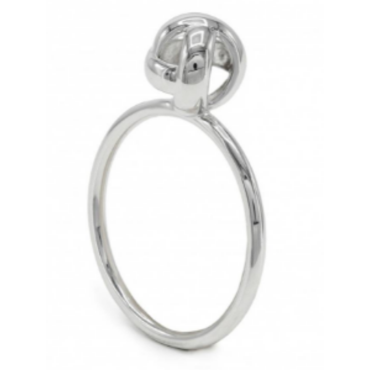 ZILVEREN RINGEN KNOOP DESIGN Maat 54