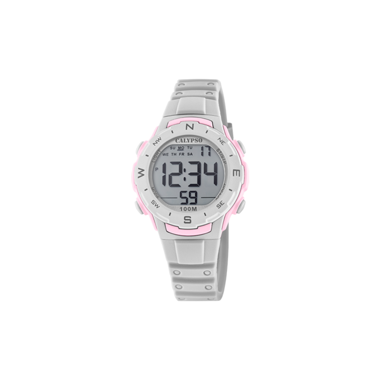 Een stoer horloge voor hem of haar! Een digitaal horloge met een kunststof kast en een rubber band Tot wel 10 ATM waterdicht!