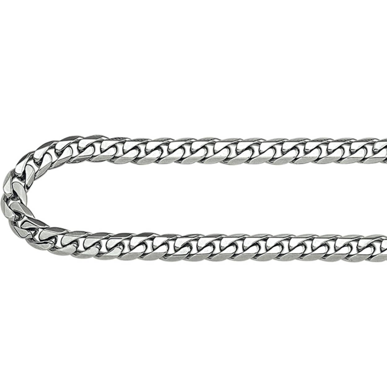 Edelstalen collier gourmetschakel 60 cm / 5 mm 