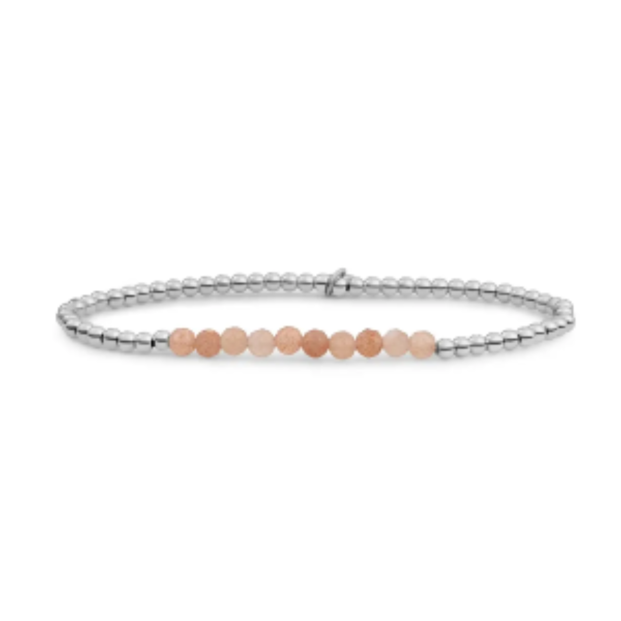 SPARKLING JEWELS  ARMBAND ZILVER SUNSTONE