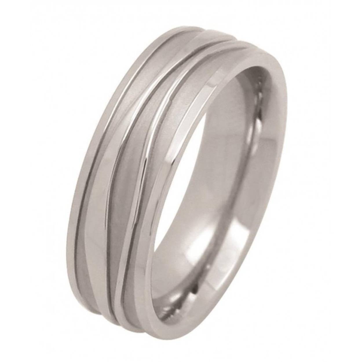 Stalen ring golvende bewerking  - 6 mm breed