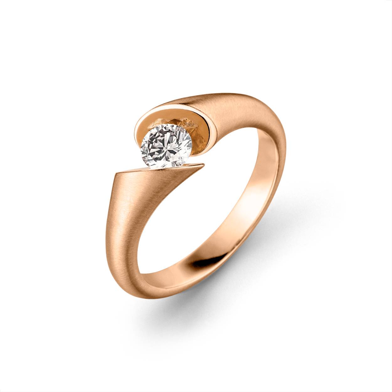 Roségouden ring van de Calla collectie