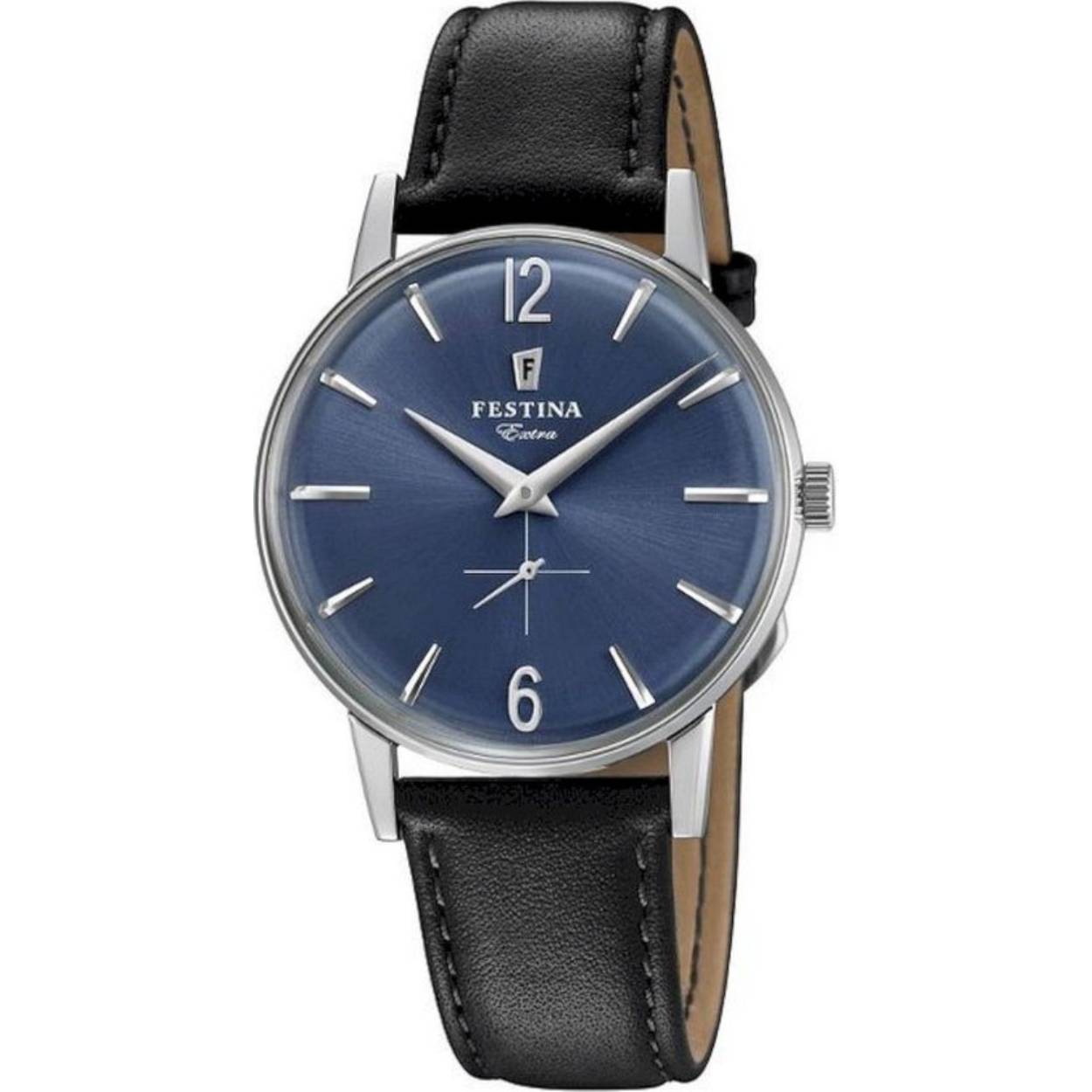 FESTINA HEREN BLAUW LEER HORLOGE ARMBAND F20248/3
