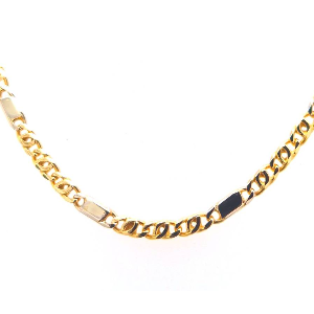 bicolor gouden collier