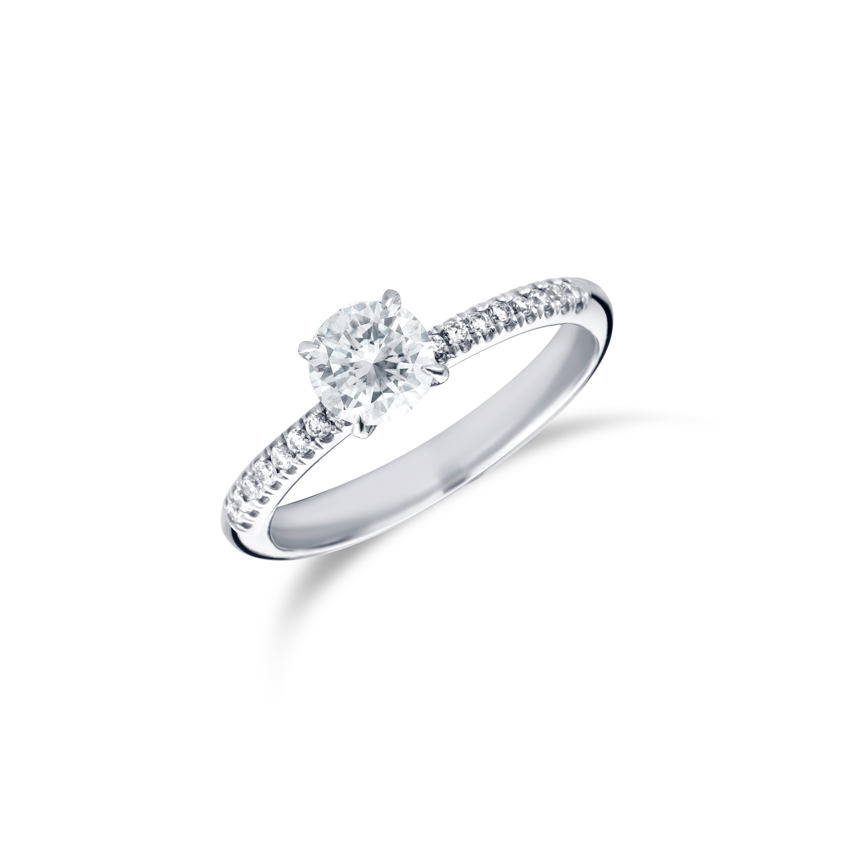 Ario wit gouden dames ring met diamant - briljant 0.20Crt si/w +16/0.12Crt  si/w