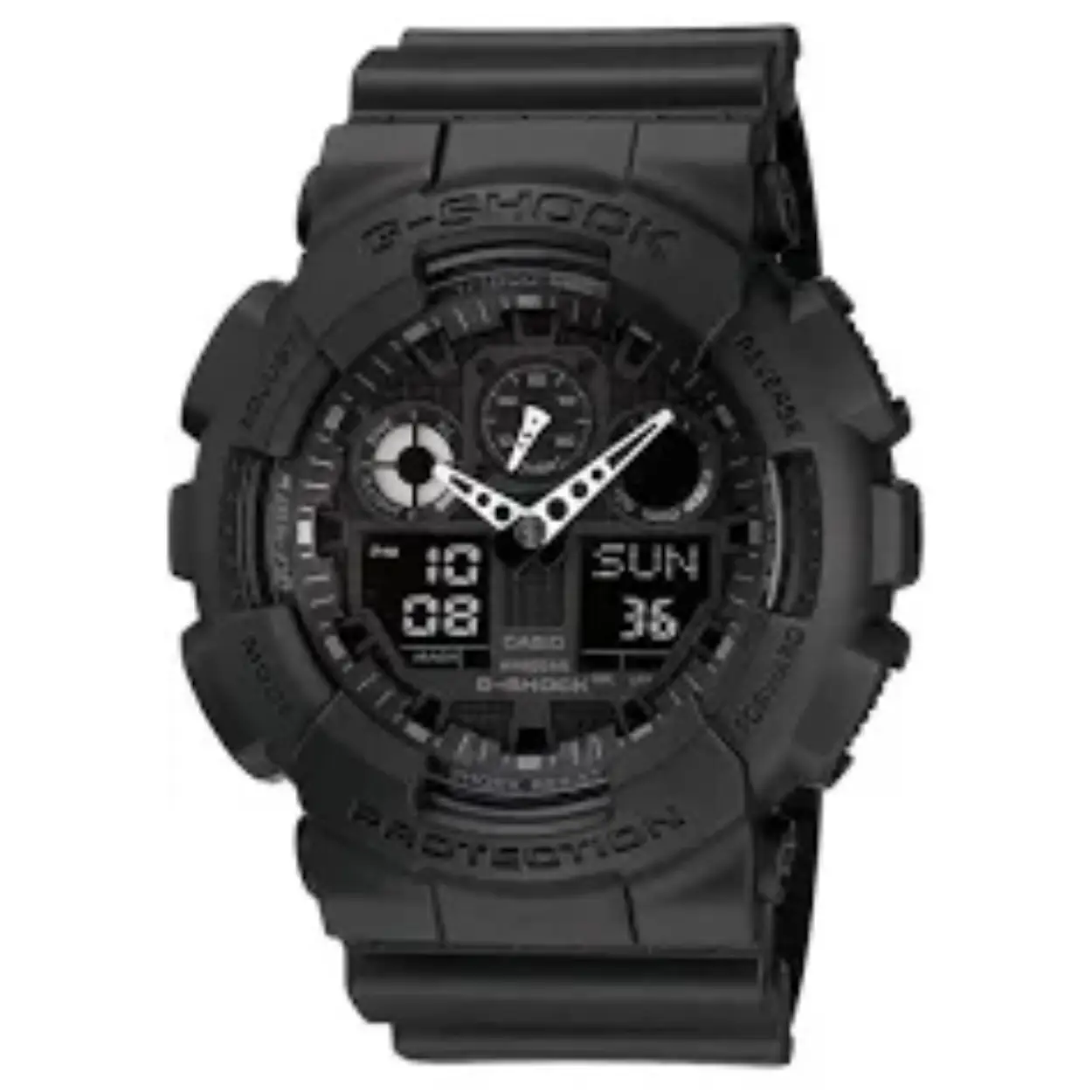 De WRIST WATCH ANADIGI, model GA-100-1A1ER, heeft een *anti-allergie* functie, een zwarte band en beschikt over een datumfunctie. Het is een stijlvol polshorloge dat anti-allergisch is. Draag het comfortabel om je pols voor dagelijkse elegantie en functionaliteit. Perfect voor elke gelegenheid!