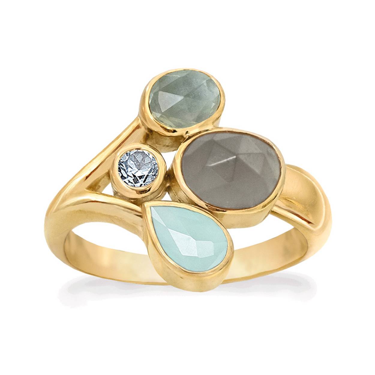 Rabinovich ring Belvedere, geelgoud verguld zilver