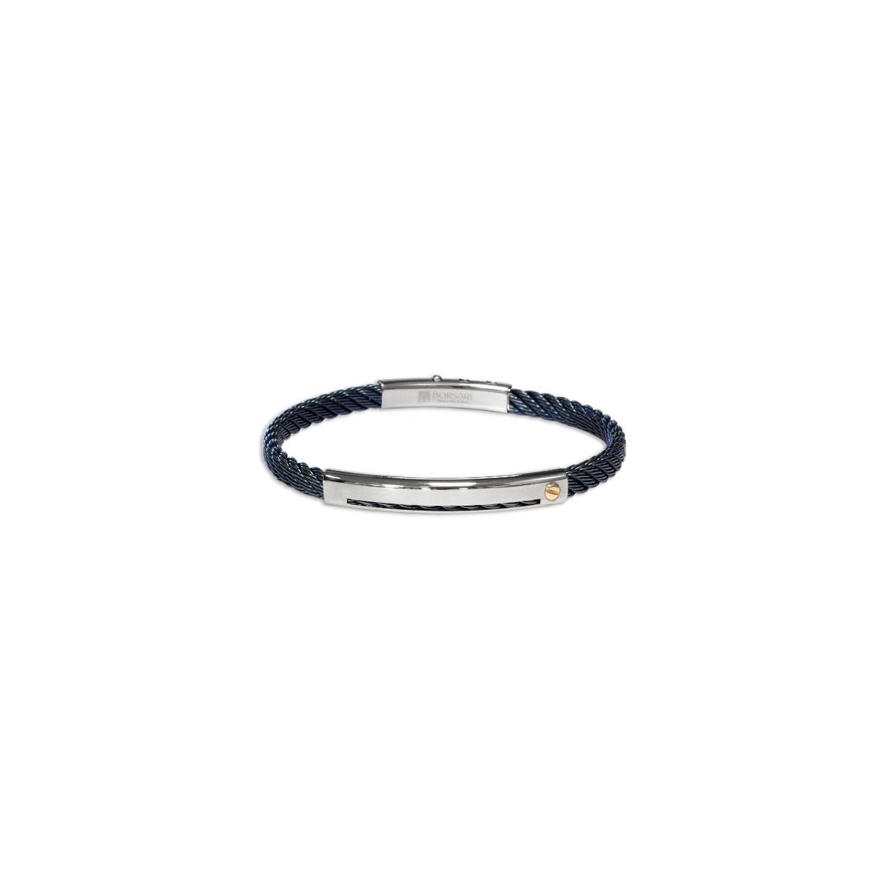 Borsari Gioielli armband edelstaal +18 krt / PVD gecoat 