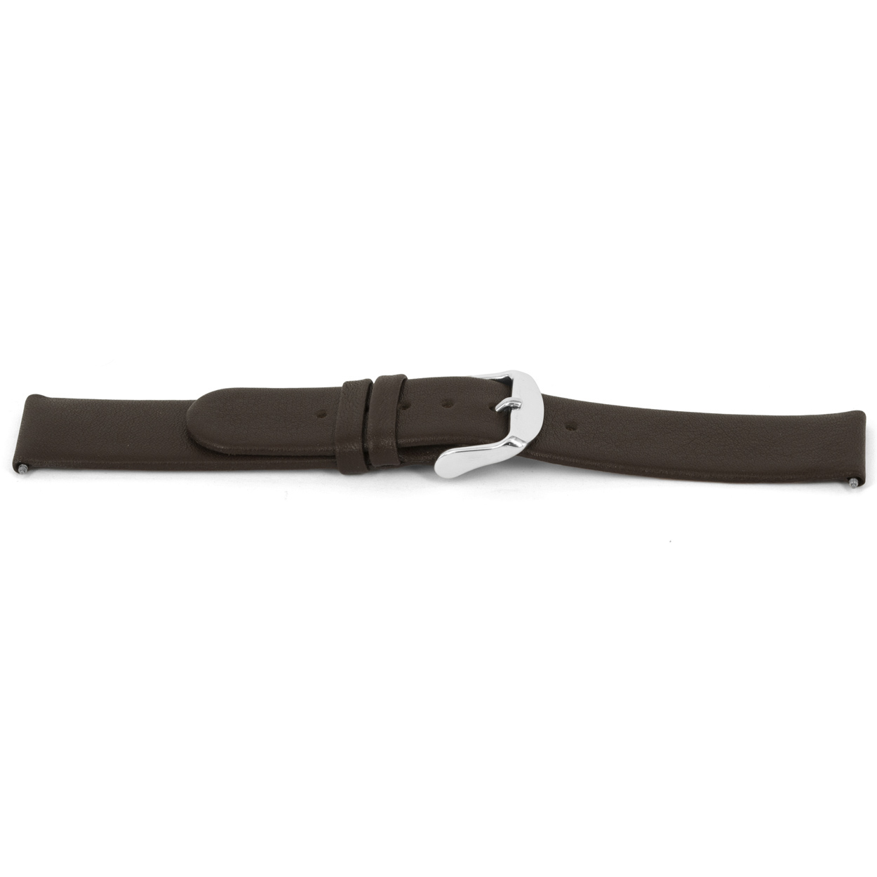 Italiaans lederen horlogeband bruin J56 glad en ongestikt. 
Kleur band: Bruin
Band dikte: 2.4mm
Band lengte: 68/110mm
Band breedte: 14x14mm
Gesp: All Stainless Steel
Bekleding binnenband: Nubuck
Gestikt: Nee
Pushpin: Inclusief
Hypo allergisch: Ja
EAN; 4780258634320
