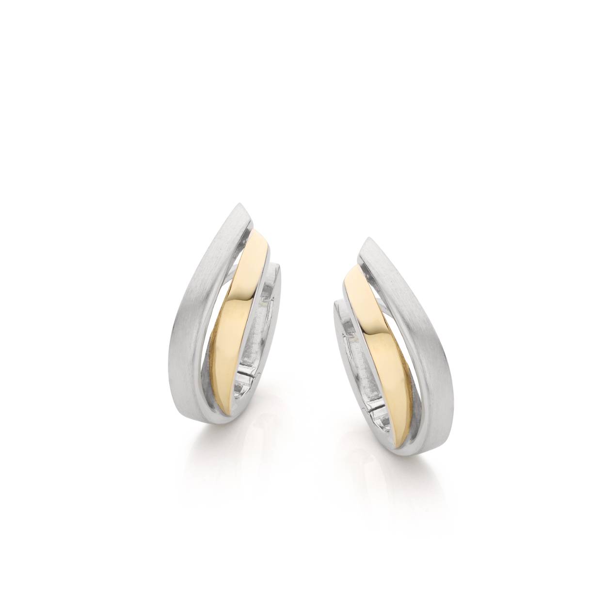 Bicolour zilver verguld, mat/poli
