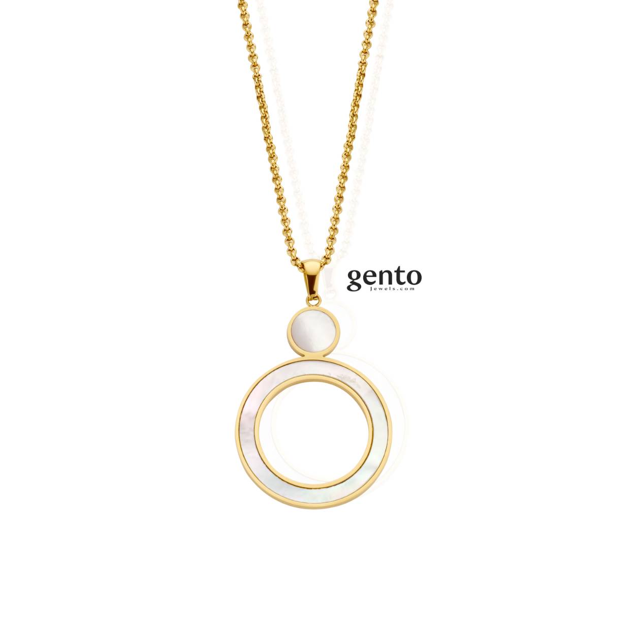 ketting met hanger in goudkleur