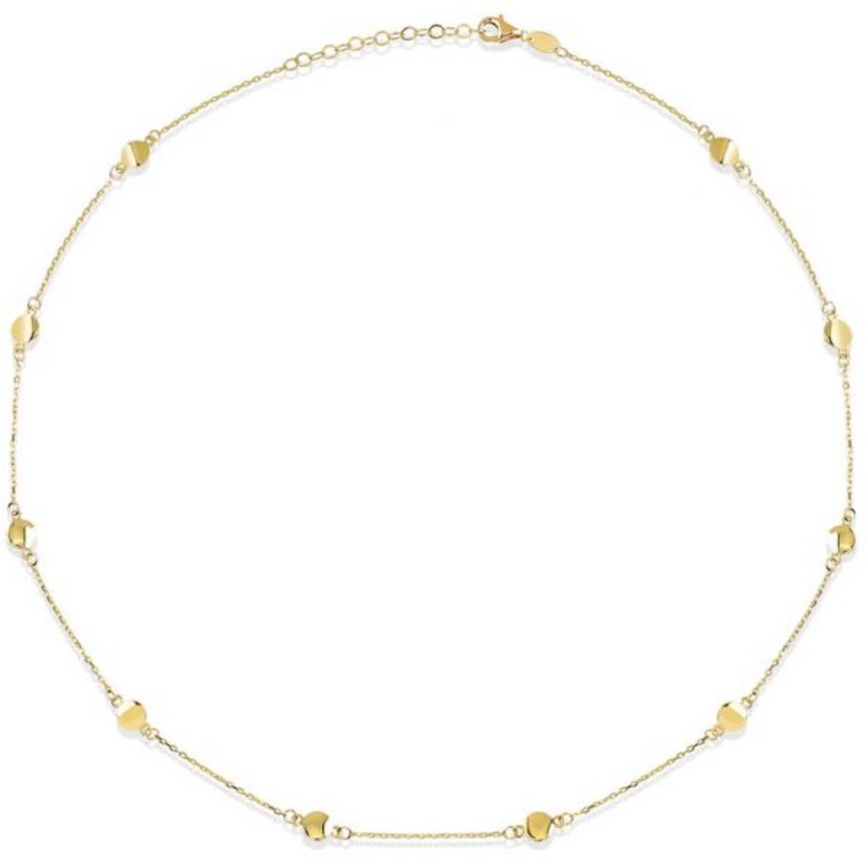 Deze collier is van het merk Swing Jewels. Het is een damessieraad gemaakt van goud, 14 karaat, (legering: 0.585).
