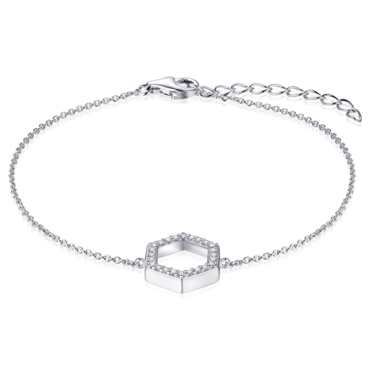 zilveren armband met zirkonia