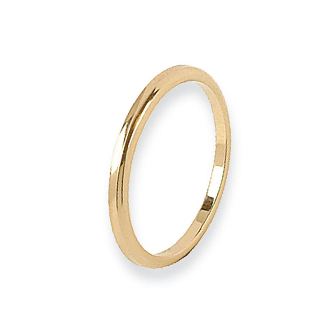 14K aanschuifringen vlak bol 1.5mm paar paar