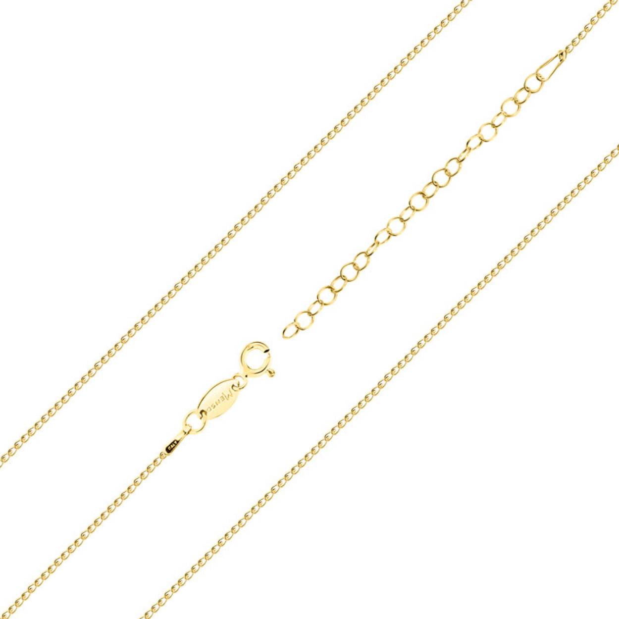 MY iMenso armband "Forzatina small 1.2mm" (925/goud verguld) 16,5 + 3cm extension