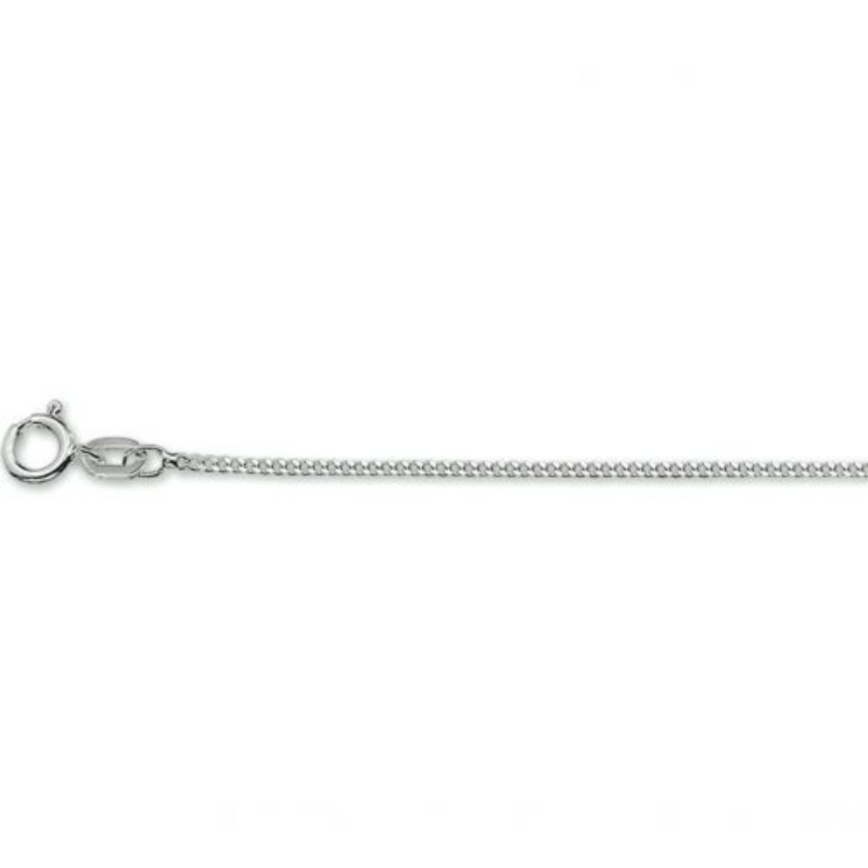 zilveren collier op 42 cm