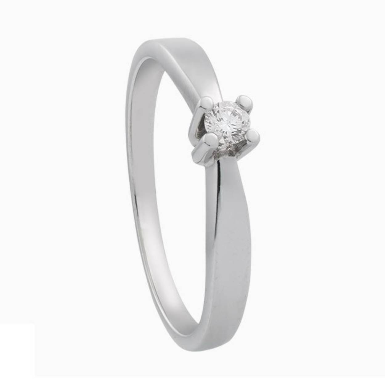 Eclat R20 witgouden aanzoeksring ring met diamant 0.07crt vvs
De ring van Eclat is uitgevoerd in een vier poots chaton solitair zetting.
Verkrijgbaar in verschillende diamant maten. Ook verkrijgbaar in geelgoud, witgoud of bicolor.
Vraag om de mogelijkheden in onze winkel of via onze website.
