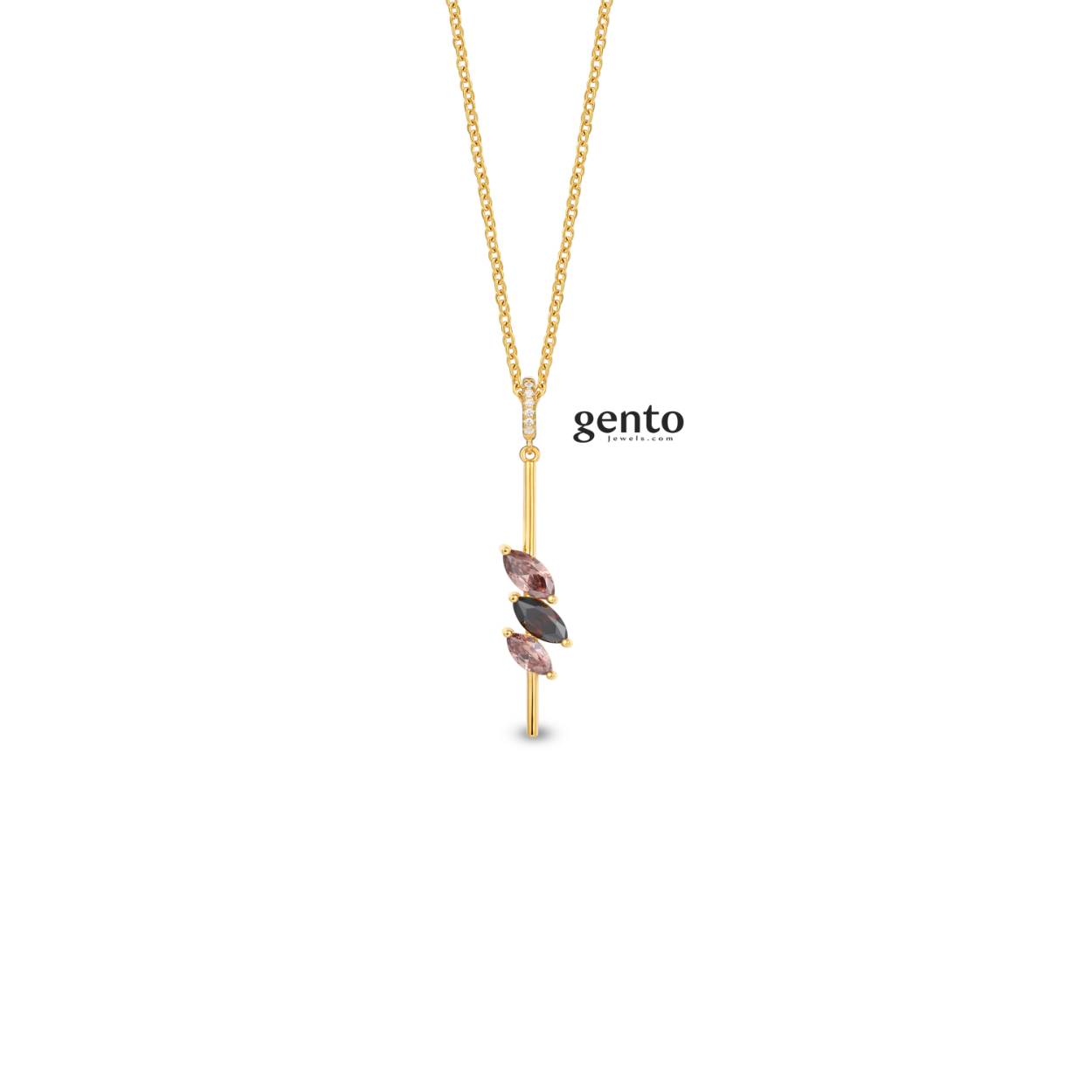Hanger met ketting zilver plaqué