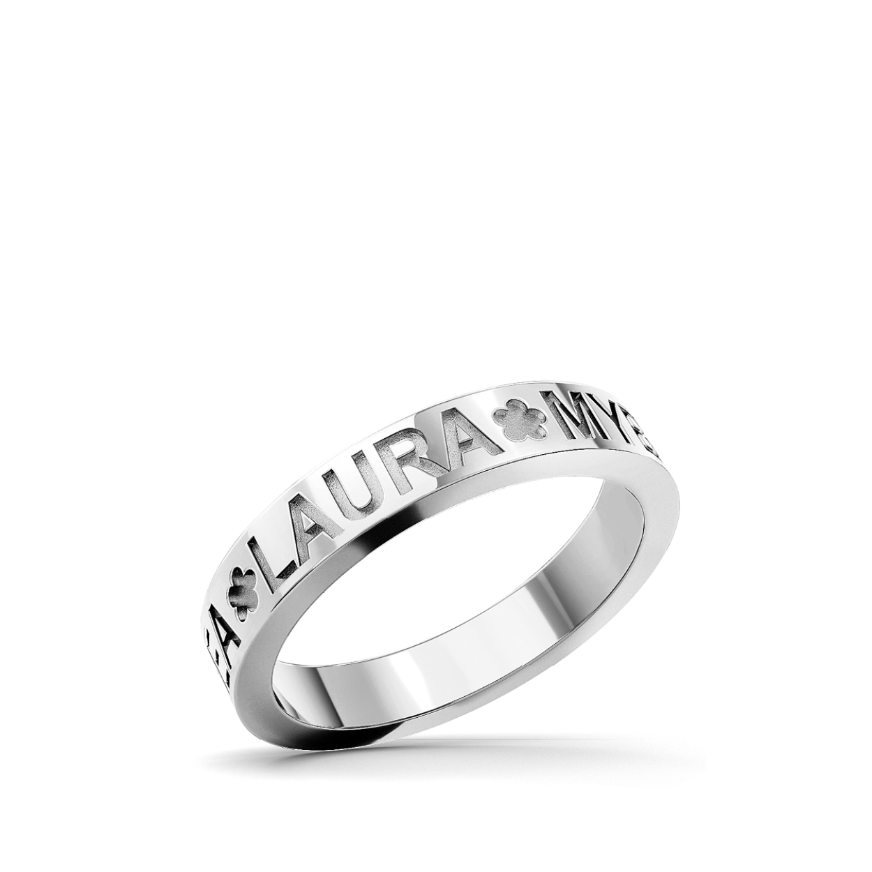 Prachtige ring geheel naar eigen inzicht te personaliseren. Doormiddel van uw eigen 2D tekst in de ring te verwerken, zo is deze ring ook in het goud te verkrijgen en in verschillende maten en design. Graag nodigen we uit om de mogelijkheden met u door te nemen.