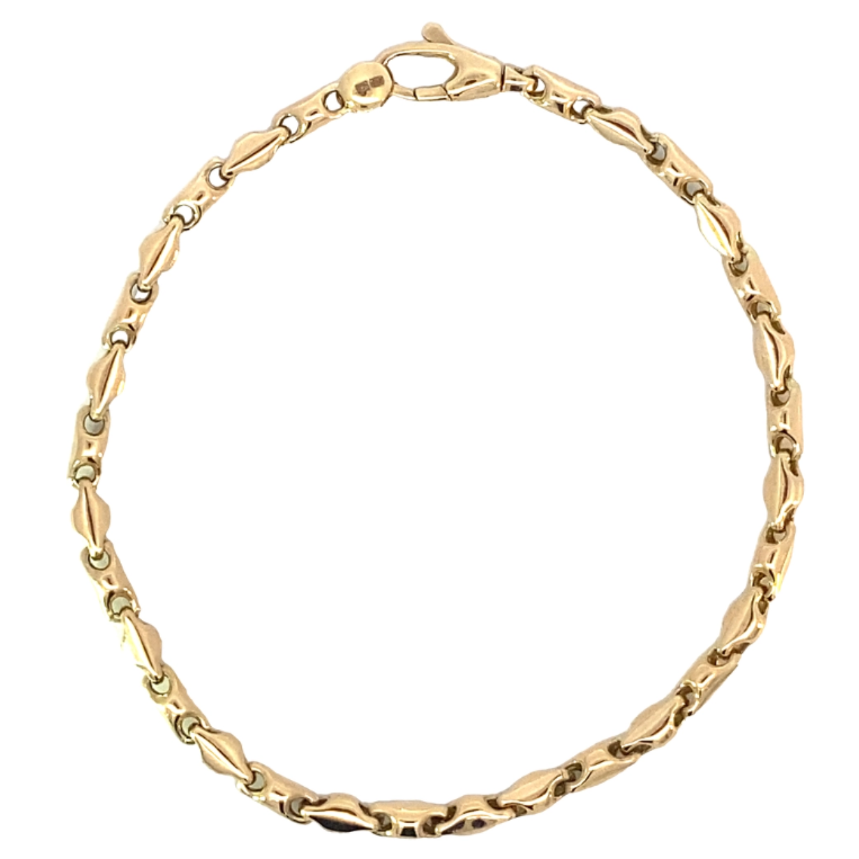 Prachtige 14krt gouden armband van het merk Monzario. De lengte van de armband is 19cm. Tevens bijpassend collier leverbaar.