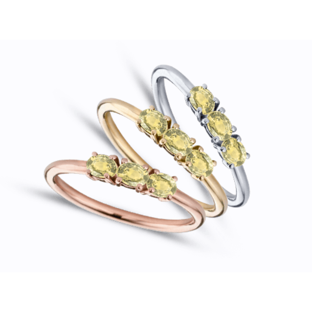 Miss Spring ring met gele saffier stenen.
Geel gouden ring 18 kt uit de Magic-Très collectie van Miss Spring - Deze ring met 3 gele saffieren is een echte eyecatcher! - Ook verkrijgbaar in de andere goudkleuren en met andere edelstenen. - Maat: 54 (Niet uw maat? Wij bestellen deze ring graag in de gewenste maat! Neem hiervoor contact op met ons)