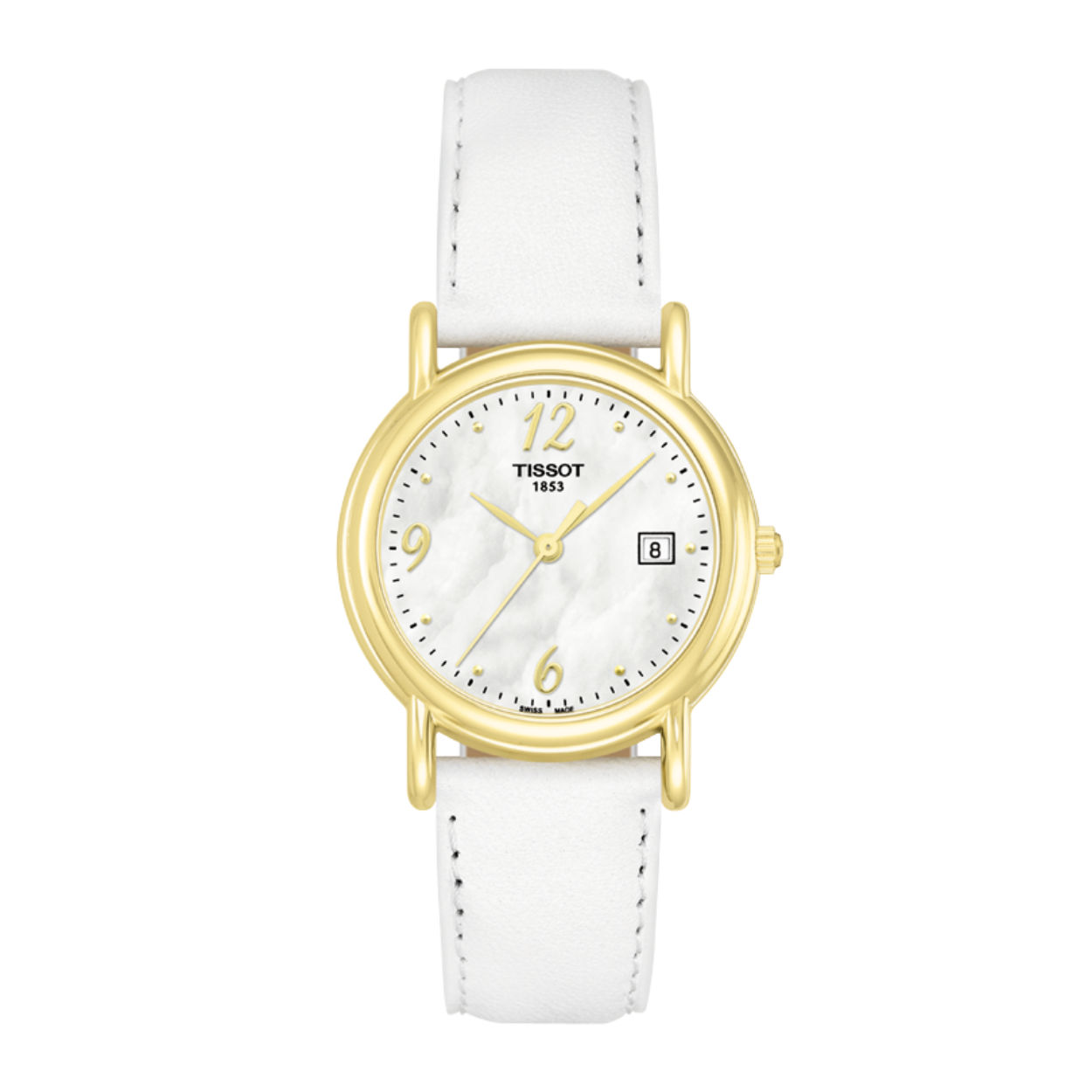TISSOT DS CARSON 18KRT WHITE MOP